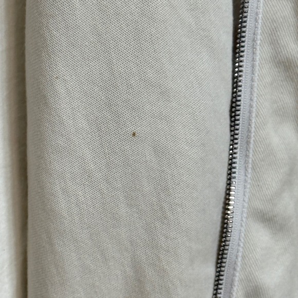 BLANKNYC Womens Sz M Asymmetrical Drape Lagenlook Jacket Cream Quiet Luxury - Picture 12 of 12